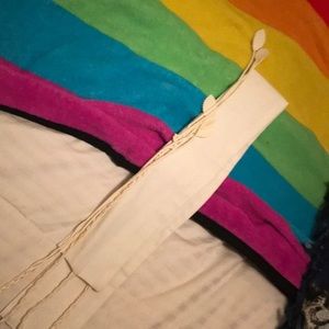 Japanese-style White Kimono Sash